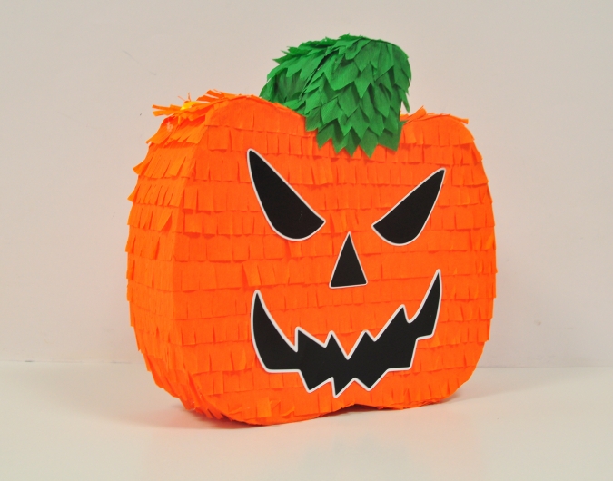 Пинята Тиква Хелоуин, Halloween, две лица 40х40 см