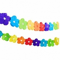 Банер гирлянд за декорация цветя, 3,00 м дължина, различни цветове