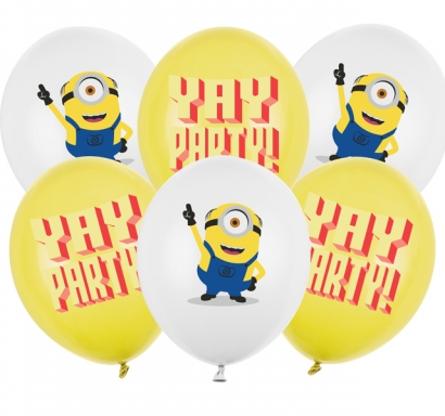 Комплект 6 бр. балони с печат Миньони/Minions /Pd/