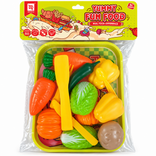 Детски комплект за игра със зеленчуци „Yummy Fun Food“ /Li/