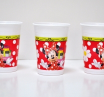 Пластмасова парти чашка Мини Маус 200 мл, лицензирана Дисни 8бр пакет