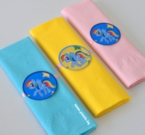 Тематични парти салфетки Малкото Пони 33х33 см, 6 бр. пакет