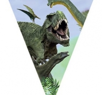 Банер гирлянд за декорация Динозаври, Джурасик Парк / Dinosaur Jurassik, 3,20 м дължина