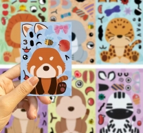 Комплект стикери за лепене с животни /Tm/