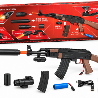 Автомат AK-47 бластер с кристални водни топчета – Crystal Bullet Gun /Li/