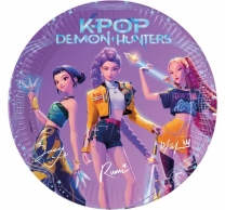 Хартиена чинийка Кей Поп/K-Pop Hunters, 23 см, 8 бр. лиценз /Gd/