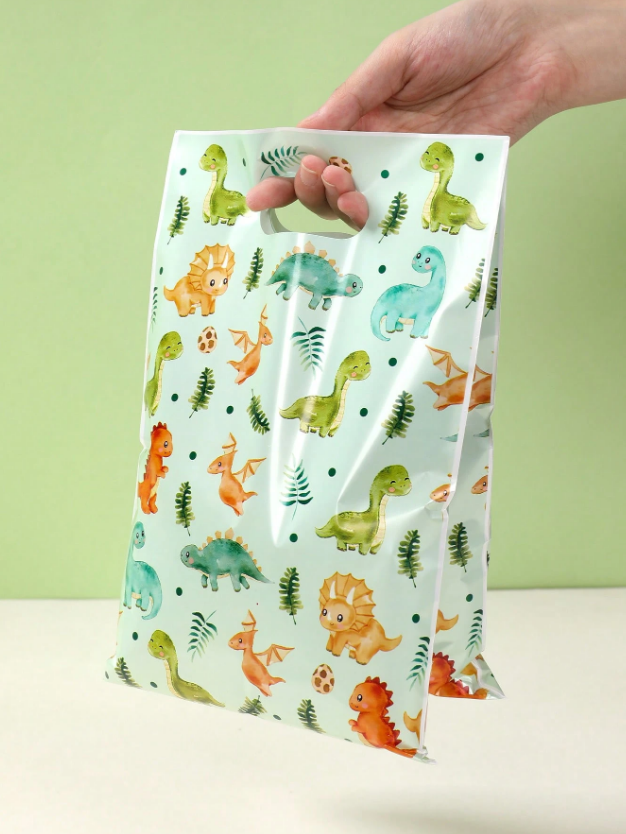 Подаръчни торбички, пликове за сладки Динозаври,16х25см, 25 бр. в опаковка /Ch/