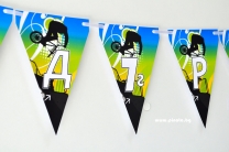 Персонализиран банер Честит Рожден Ден БМХ Колело, с включени 2 бр. фигури бонус