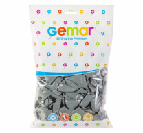 Балон цвят Сив, диаметър 30 см, 100 бр. в пакет, Gemar G110 #070 /Uk/