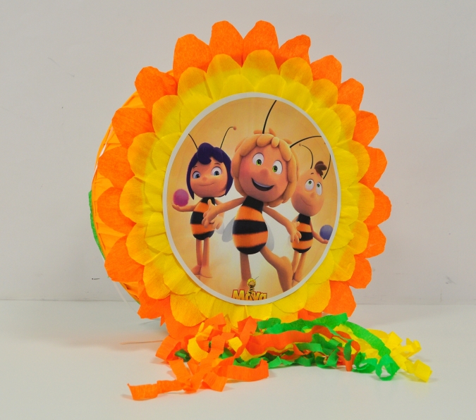 Пинята Пчеличката Мая, две лица 40х40 см