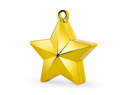 Тежест за балони - звезда, цвят злато /Pd/