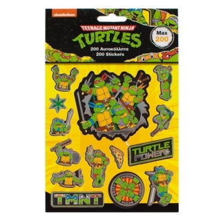 Стикери 200бр. Костенурките Нинджа /Mb/