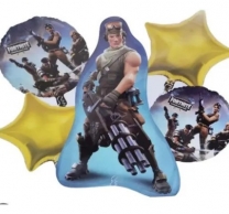 Комплект 5 бр. фолиеви балони Фортнайт/Fortnite /Pe/