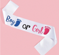 Лента за разкриване пола на бебето Girl or Boy /Ch/