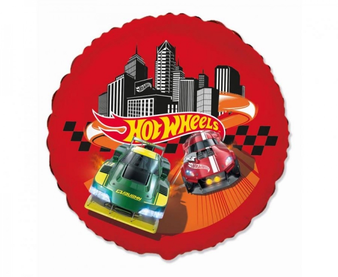 Фолиев балон Хот Уилс / Hot Wheels 48 см, Flexmetal /Gd/