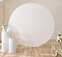 Калъф за стойка за арка, 180см диаметър, бял /Tm/