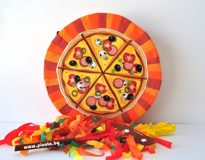 Пинята Пица, две лица 40х40 см