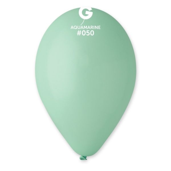 Балон цвят Аквамарин, диаметър 30 см, 100 бр. в пакет, Gemar G110 #050 /Uk/
