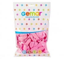 Балон цвят розов / Pink, диаметър 26 см, 100 бр. в пакет, Gemar G90 #057