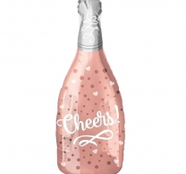Фолиев балон бутилка Шампанско Cheers!, 49 см. х 98 см  /Pp/