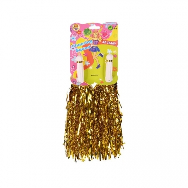 Помпон в цвят злато гланц, 2бр. в опаковка /Km/