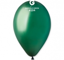 Балон Смарагдово зелен, диаметър 26 см, 10 бр. в пакет Gemar G90 #104 /Uk/