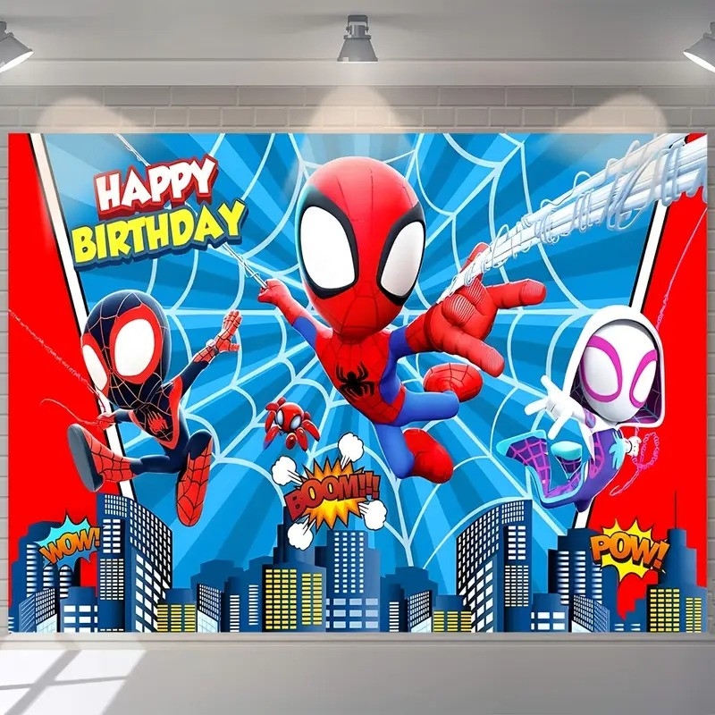 Винил за фон Спайди и невероятните му приятели, размер 150х100см /Ch/