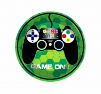Хартиена чинийка Джойстик, Плейстейшън, Game on, 10 бр пакет /Gx/