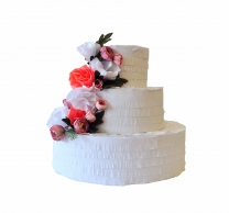 Пинята Сватбена торта с флорална декорация / Wedding Pinata Cake
