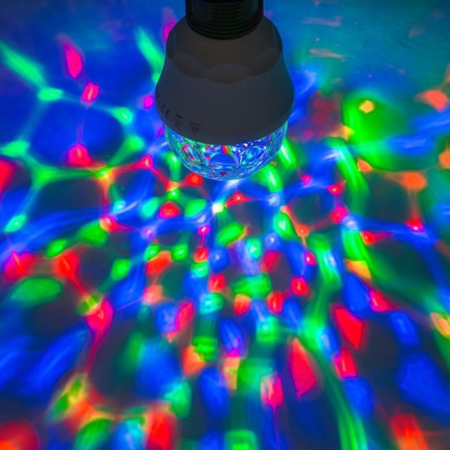 Лампа LED за парти, въртяща се, 3 цвята RGB /Mb/