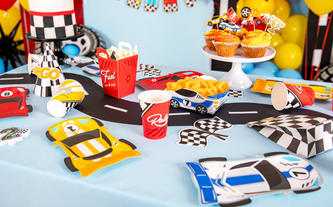 Топер за мъфини Спортни коли, 7 бр. /Pp/