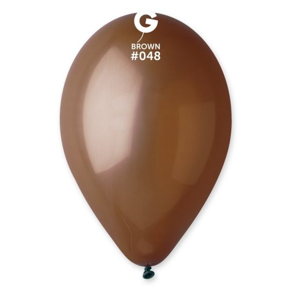Балон цвят кафяв,  диаметър 30 см, 100 бр. в пакет, Gemar G110 #048 /Uk/