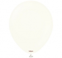 Балон цвят бял ретро / Retro White, Калисан, диаметър 13 см, 10 бр. в пакет /Tr/