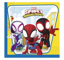Салфетки Спайди и приятели / Spidey & His Amazing Friends, 33х33 см /Gd/