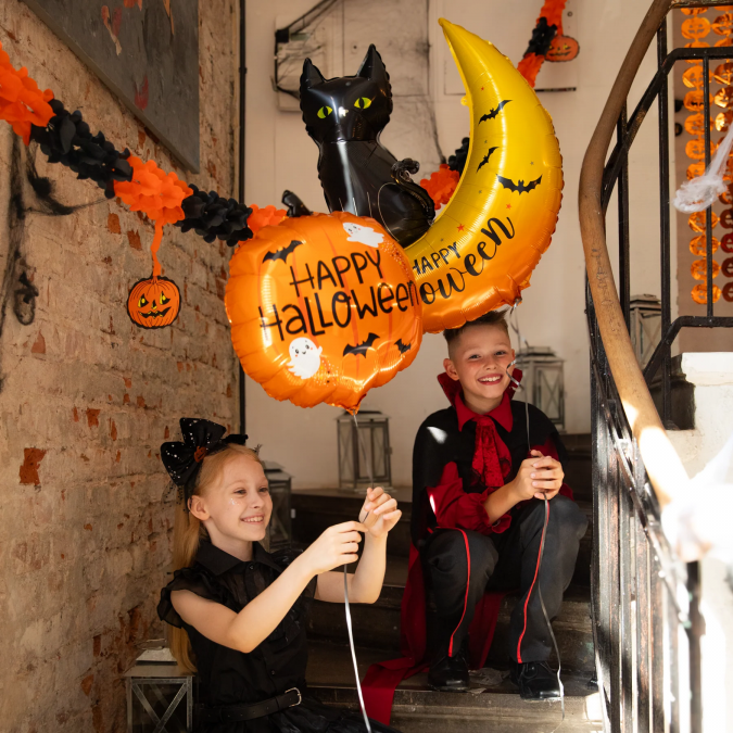 Фолиев балон Тиква Happy Halloween, Хелоуин, 57 см /Pp/