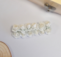 Хартиени розички 12бр. в пакет бели /Sa/