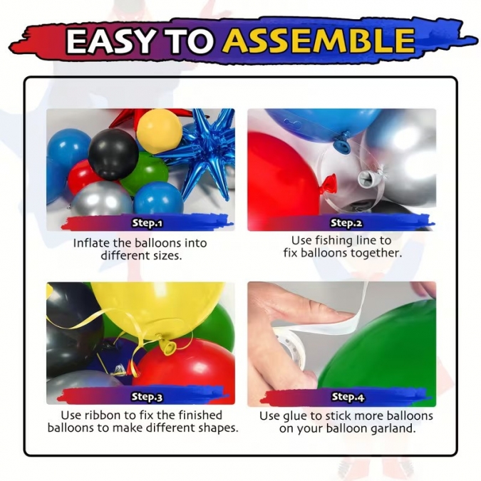 Комплект за арка 141 бр. балони Супер герои, Отмъстителите /Tm/