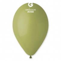 Балон цвят Маслинено зелен, Olive, диаметър 30 см, 100 бр. в пакет, Gemar G110 #098 /Uk/