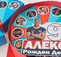 Хартиена торта с  тематична декорация и персонализация Килиан Мбапе ПСЖ