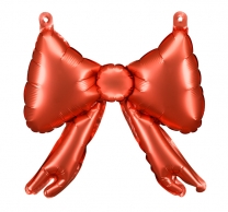 Фолиев балон Панделка, 5бр., цвят червен, 25см /Pd/