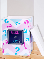 Кутия за разкриване на пола на бебето BOY OR GIRL /Ch/