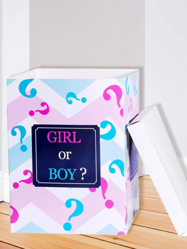 Кутия за разкриване на пола на бебето BOY OR GIRL /Ch/