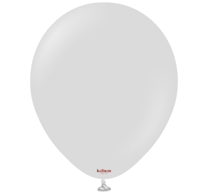 Балон цвят сив дим / Smoke, Калисан, диаметър 30 см, 10 бр. в пакет