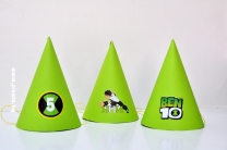 Персонализирана парти шапка Бен Тен, 3 бр. в пакет