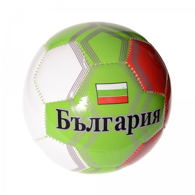 Футболна кожена топка с надпис България /Li/