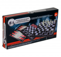 Магнитен шах, табла, дама, 3в1 настолна игра /Mb/