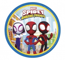 Хартиена чинийка Спайди и приятели / Spidey & His Amazing Friends, 23 см, 8 бр. /Gd/
