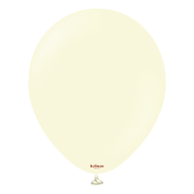 Балон бледо жълт / Pale Yellow, Калисан, диаметър 30 см, 10 бр. в пакет