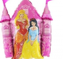 Фолиев балон Дисни Принцеси Замък 80см /Uk/