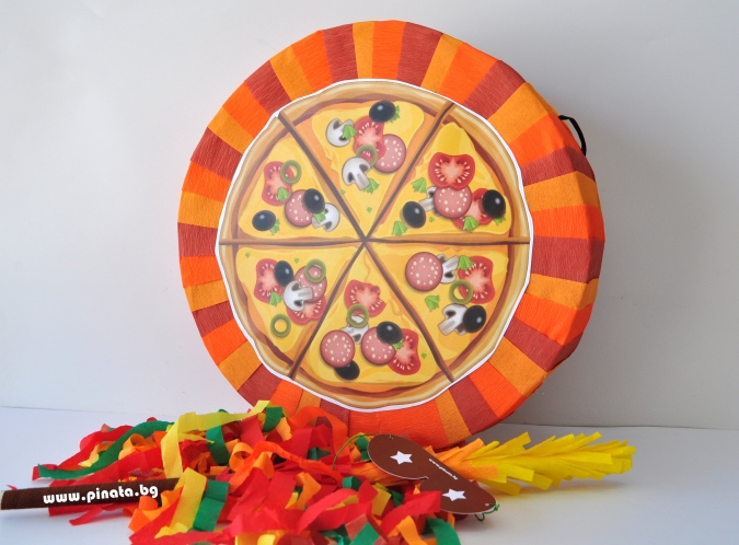 Пинята Пица, две лица 40х40 см